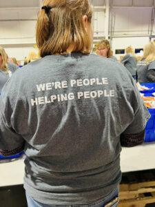 We're people helping people throughout the community.