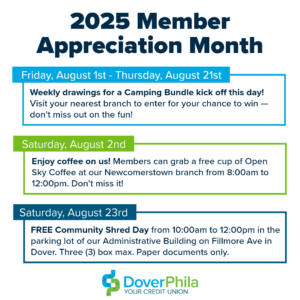 2025 Member Appreciation Schedule