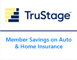 Image of the TruStage deal through Love My Credit Union Rewards (LMCUR). Links to the LMCUR website for more details.